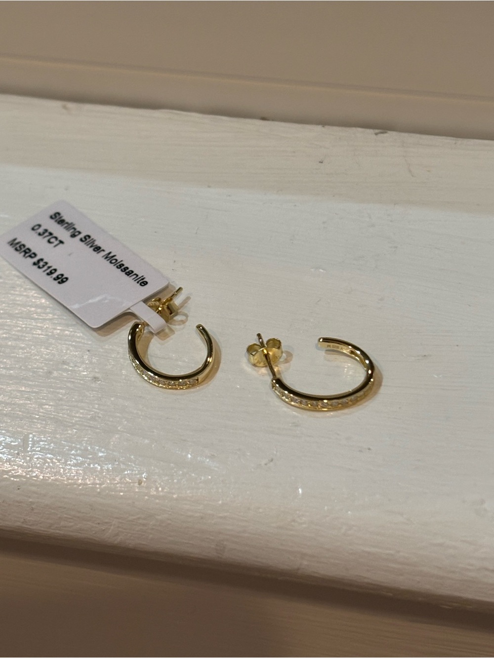 Sterling Silver Gold-Tone Hoop Earrings - Small Gold Hoops